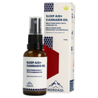 Nordaid Sleep Aid melatoniin 1mg + kanepiõli 30 ml