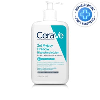 CeraVe rasusele ja aknekalduvustega nahale pesugeel 473 ml