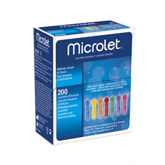 Microlet Ascensia Diabetes Care värvilised lantsetid N200