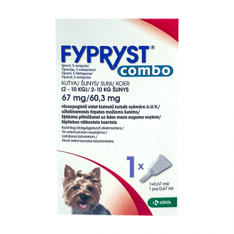 FYPRYST COMBO ТОЧЕЧНОЕ СРЕДСТВО ОТ ПАРАЗИТОВ ДЛЯ СОБАК 67MG+60.3MG N1 0.67