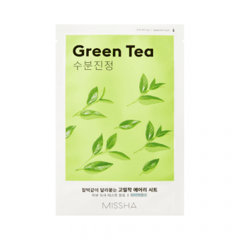 Missha Airy Fit intensiivselt niisutav kangasmask rohelise tee ekstraktiga N1
