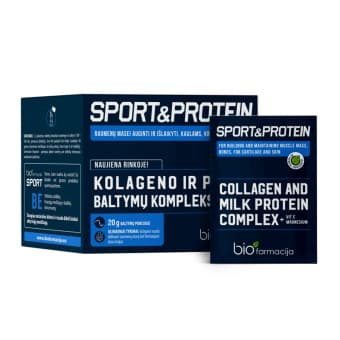 Biofarmacija Sport & Protein kollageeni ja piimavalgu kompleks N28