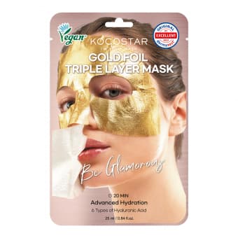 Kocostar Premium Gold Foil Triple Layer маска для лица