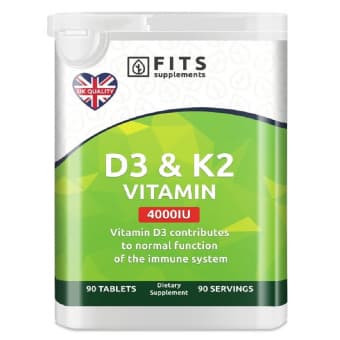 FITS D3-Vitamiin 100mcg (4000IU), K2-Vitamiin N90