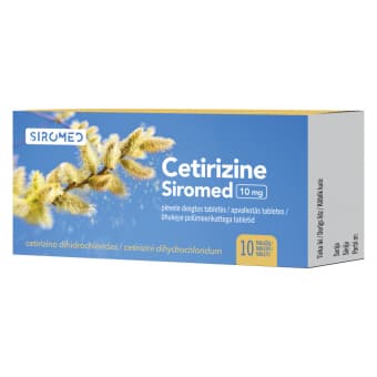CETIRIZINE SIROMED TBL 10MG N10
