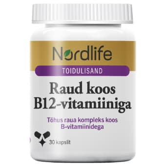 Nordlife Железо с витамином B12 капсулы N30