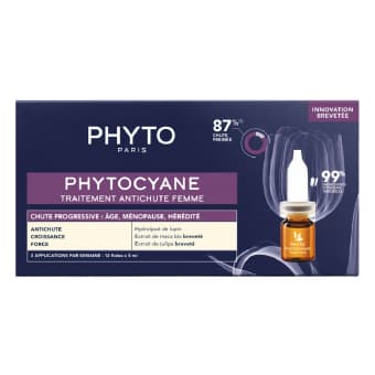 Phytocyane Anti Hair Loss Progressive juuste väljalangemise vastane hooldus naistele 12x5ml