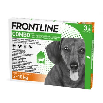 FRONTLINE COMBO DOG S РАСТВОР ОТ БЛОХ 67MG+60,3MG/0,67ML (2-10KG) N3
