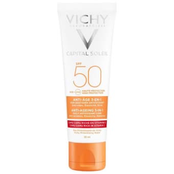 VICHY IDEAL SOLEIL, SPF 50+ антивозрастной крем для лица 50 мл