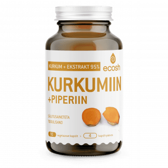 Ecosh Kurkumiin + Piperiin kapslid N90