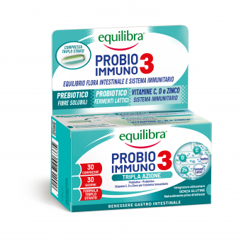 Equilibra Probio 3 Immuno таблетки с молочнокислыми бактериями N30