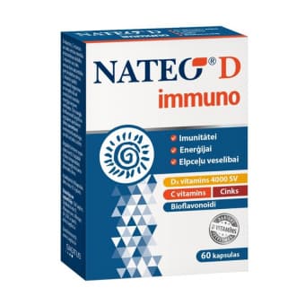 Nateo Immuno витамин D в капсулах 4000IU N60
