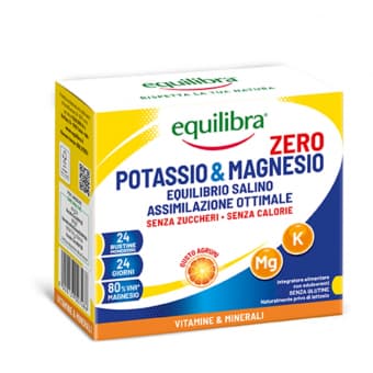 Equilibra Kaalium + Magneesium Zero tsitruste maitsega pulber 24x5g