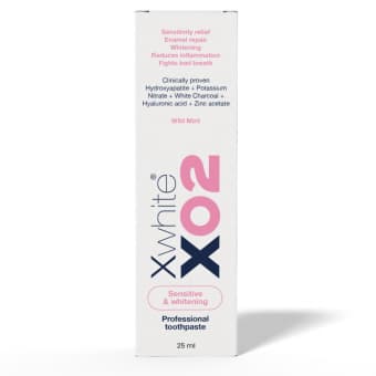 Xwhite X02 Pro valgendav hambapasta tundlikele hammastele 25 ml