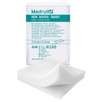 Medrull Swabs marlitampoonid mittesteriilsed 4-kihilised 7,5cmx7,5cm N100