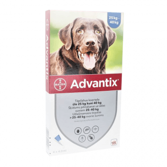 ADVANTIX TÄPILAHUS KOER 500MG+100MG/ML 25-40KG N4