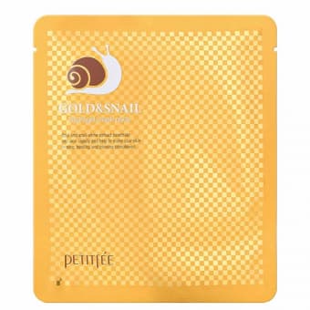 Petitfee Gold & Snail hüdrogeelmask näole N1