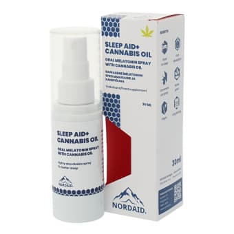 Nordaid Sleep Aid melatoniin 1mg + kanepiõli 30 ml