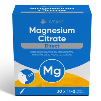 Livsane Magneesiumtsitraat direct graanulid N30
