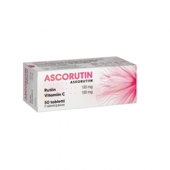 Ascorutin rutiini ja C-vitamiini tabletid N50