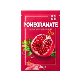 THE SAEM õrnalt kooriv kangasmask granaatõuna ekstraktiga N1