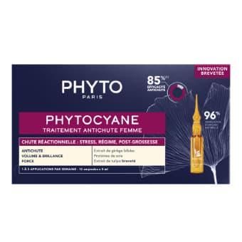 Phytocyane Anti Hair Loss Reactional juuste väljalangemise vastane hooldus naistele 12x5ml