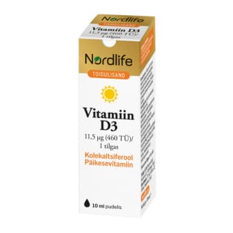 Nordlife Vitamiin D3 tilgad 11,5mcg 10 ml