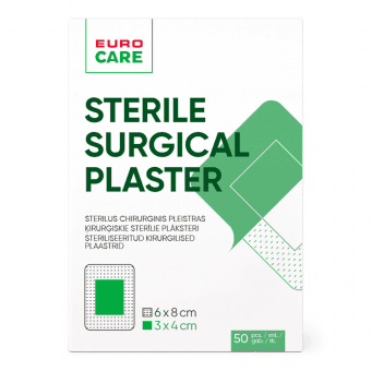 Eurocare steriilne kirurgiline plaaster 6x8cm N1