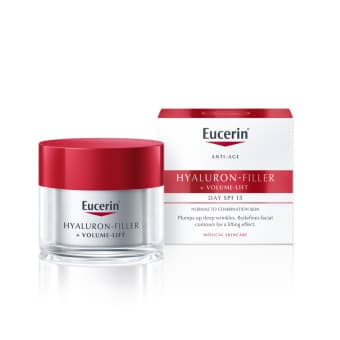 Eucerin Hyaluron-Filler + Volume-Lift дневной крем для нормальной и комбинированной кожи SPF 15 50 мл