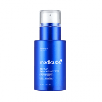 Medicube One Day Exosome Shot Pore Ampoule 7500 восстанавливающая сыворотка с микроиглами 30 мл
