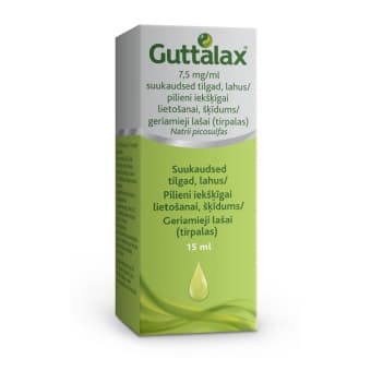 GUTTALAX SUUKAUDSED TILGAD 7.5MG/ML N1, 15 ml 15 мл