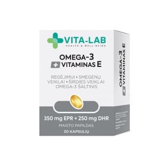VITA-LAB Omega-3 + Vitamiin E kapslid N30