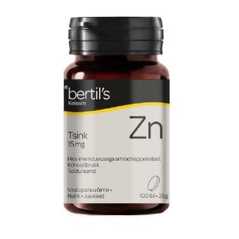 Bertils Kelasin Tsink 15mg tabletid N100