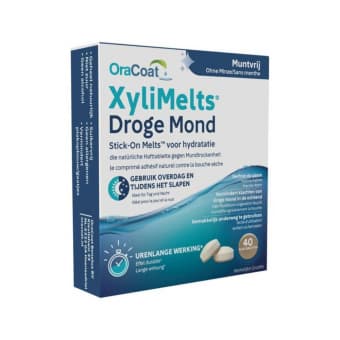 Oracoat Xylimelts ksülitooli pastillid kuivale suule mündivaba N40