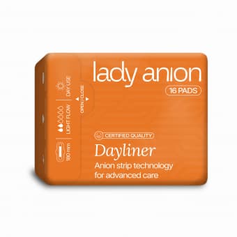 Lady Anion прокладки с анионовой полоской и крылышками N16