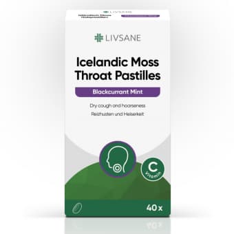 Livsane kurgupastillid Islandi käokõrva samblikuga N40