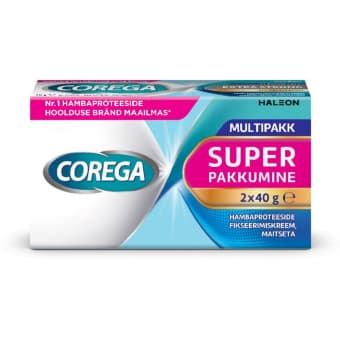 Corega hambaproteeside kinnitusliim maitseta Duo pakk 2x40g