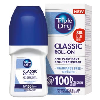 Triple Dry Classic неароматизированный шариковый дезодорант-антиперспирант 50 мл