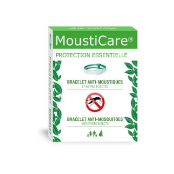 MoustiCare putukaid tõrjuv käevõru valge