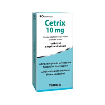 CETRIX ÕHUK. POLÜM.KAT. TBL 10MG N10