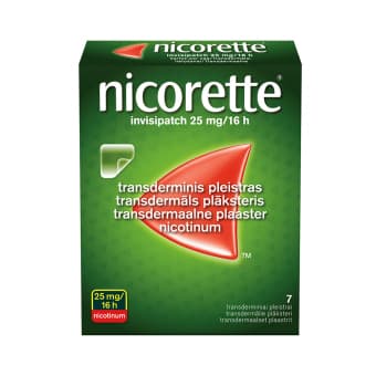 NICORETTE INVISIPATCH TRANSDERMAALNE PLAASTER 25MG/16H N7