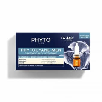 Phytocyane Anti Hair Loss Progressive juuste väljalangemise vastane hooldus meestele 12x3.5ml