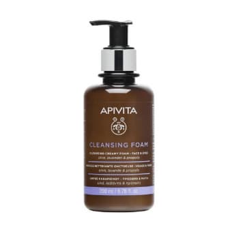 Apivita Cleansing Foam Face & Eyes näopuhastusvaht oliivi, lavendli ja taruvaiguga 200 ml