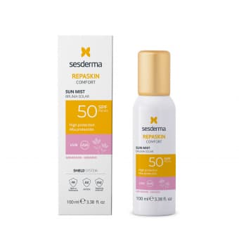 Sesderma Repaskin Comfort Mist SPF50 Geranium солнцезащитный спрей с геранью 100 мл