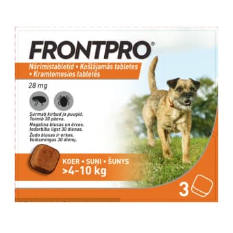 FRONTPRO NÄRIMISTABLETT 28MG N3 (4-10KG)