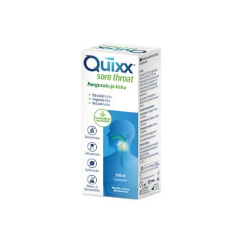 Quixx Sore Throat siirup kurguvalu ja köha vastu 100 ml