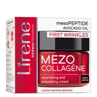 Lirene Mezo Collagene питательный разглаживающий ночной крем 40+ 50 мл