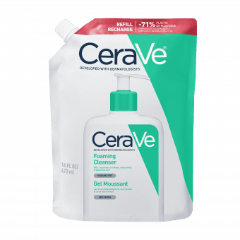 CeraVe Foaming Cleanser näo ja keha pesugeel segatüüpi ja rasusele nahale täitepakend 473 ml