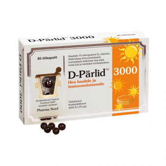 Pharma Nord D-Pärlid 3000 75mcg N80