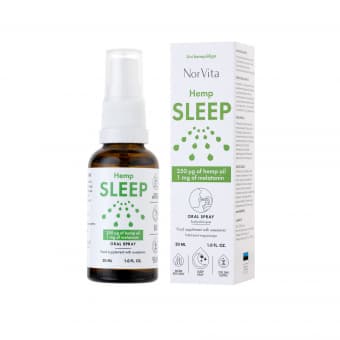 NorVita Melatoniini suukaudne sprei kanepiõliga 30 ml